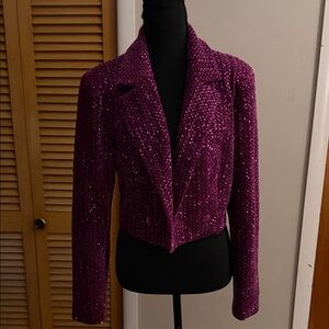 Forever 21 Sequin Blazer - Purple